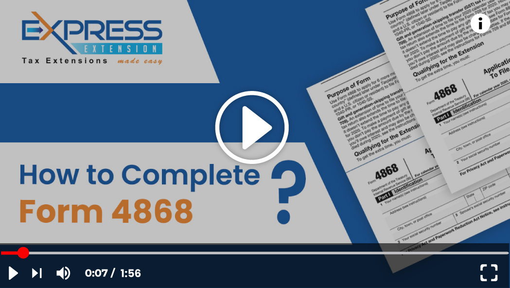 Efile 4868 File 2022 Personal Tax Extension Online